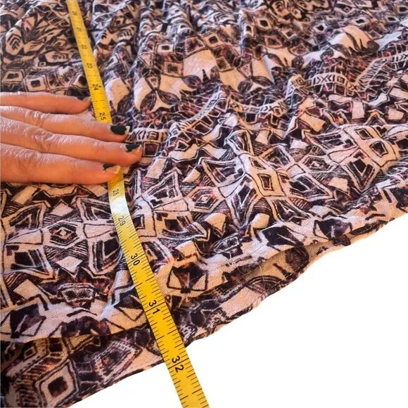 Free People Simone Batik Print Halter Mini Dress SZ S Boho Festival - Picture 8 of 10